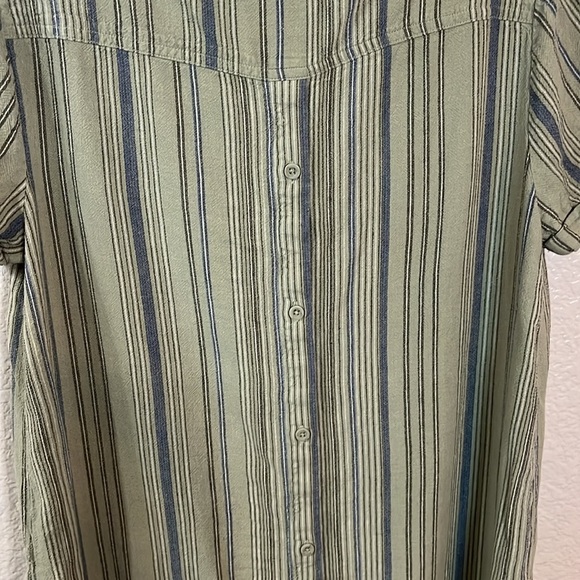 Casual Striped Mini Dress - Green - Picture 4 of 4